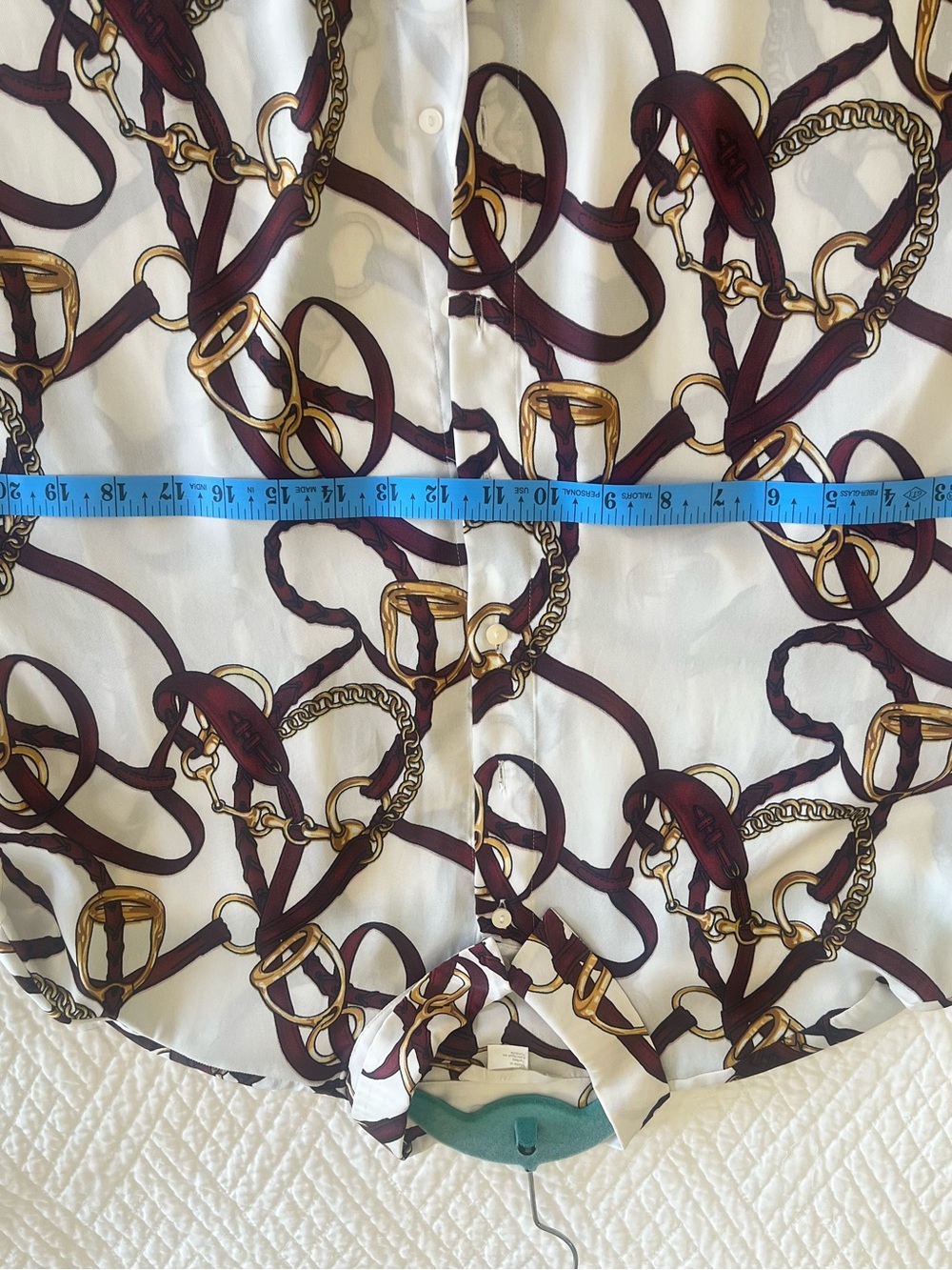 H&M Equestrian Chain Print Blouse - Picture 4 of 5